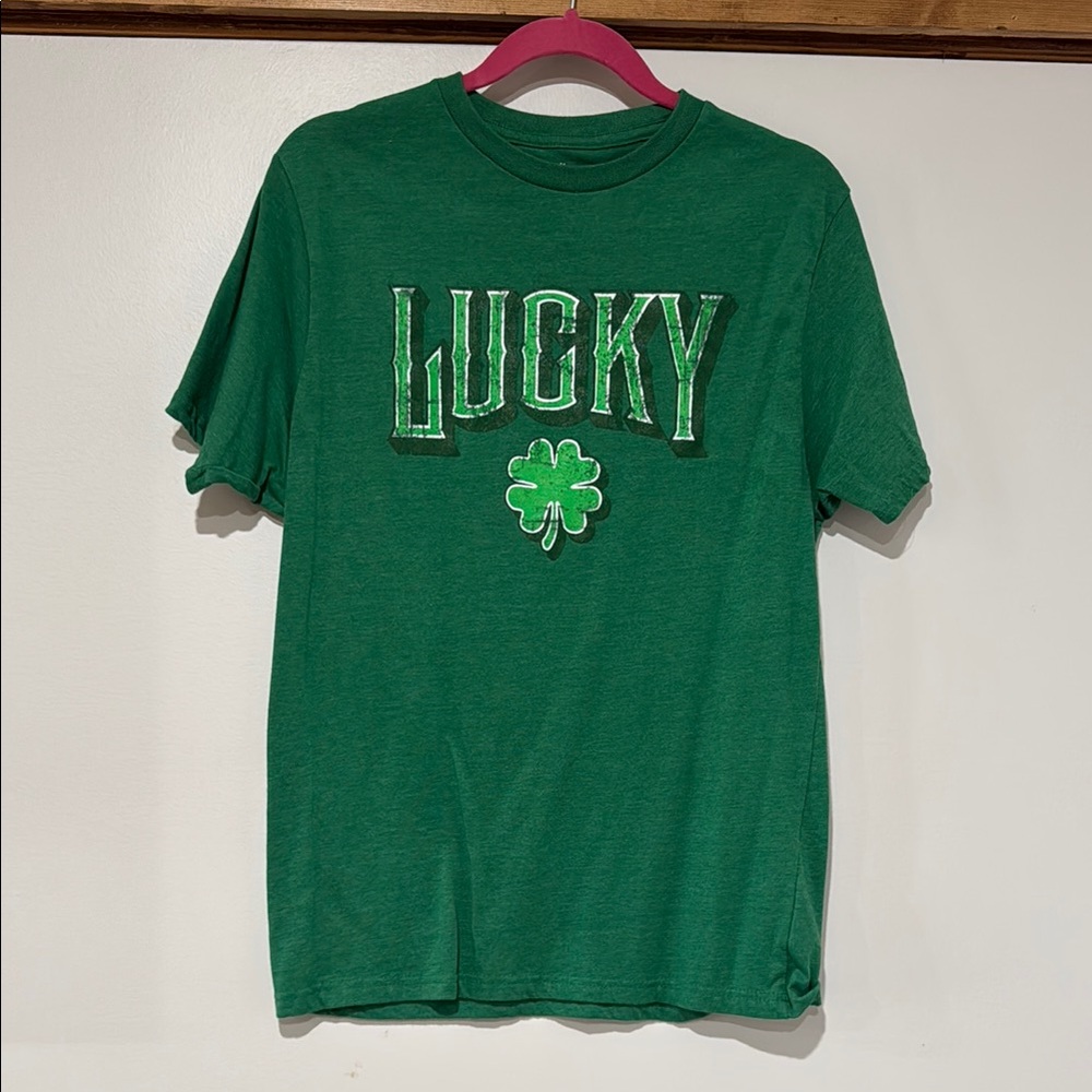 Green Lucky Graphic T-Shirt
